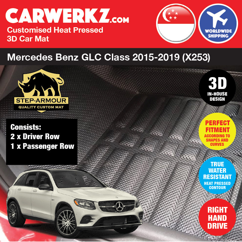 STEP ARMOUR™ Mercedes Benz GLC Class 2015-2020 (X253) Germany Compact Luxury Crossover SUV Customised 3D Car Mat