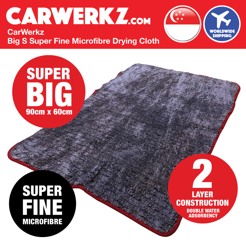 CarWerkz Big S Super Fine Microfibre Drying Cloth (Super Water Adsorbency Super Big car dryer cloth you can find)