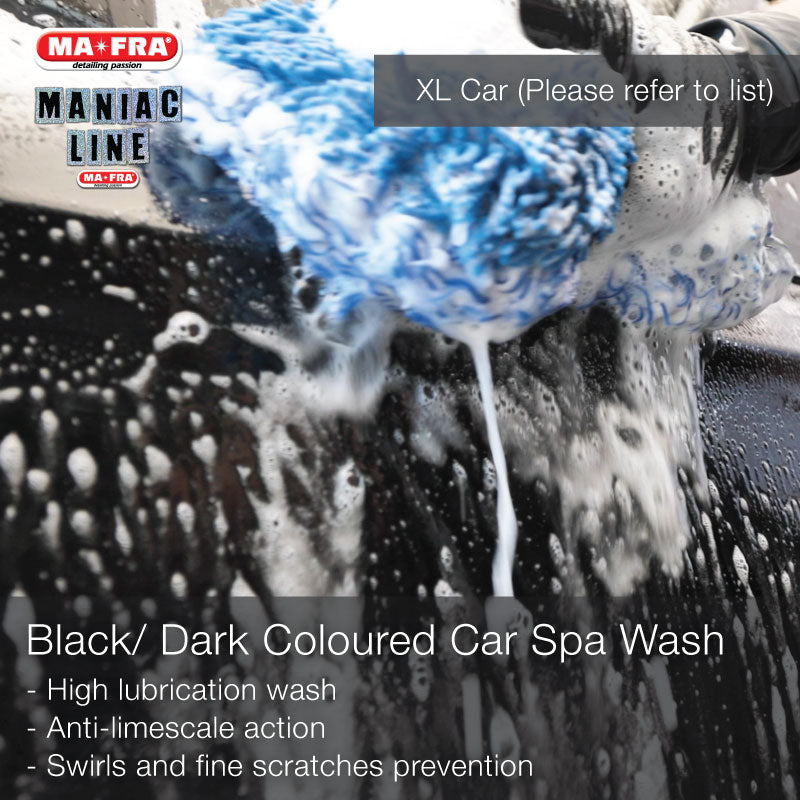 Maniac Line Exterior Car Spa Wash Mobile Grooming Black Dark Coloured Car Wash Big XL Car - Mafra Singapore Official