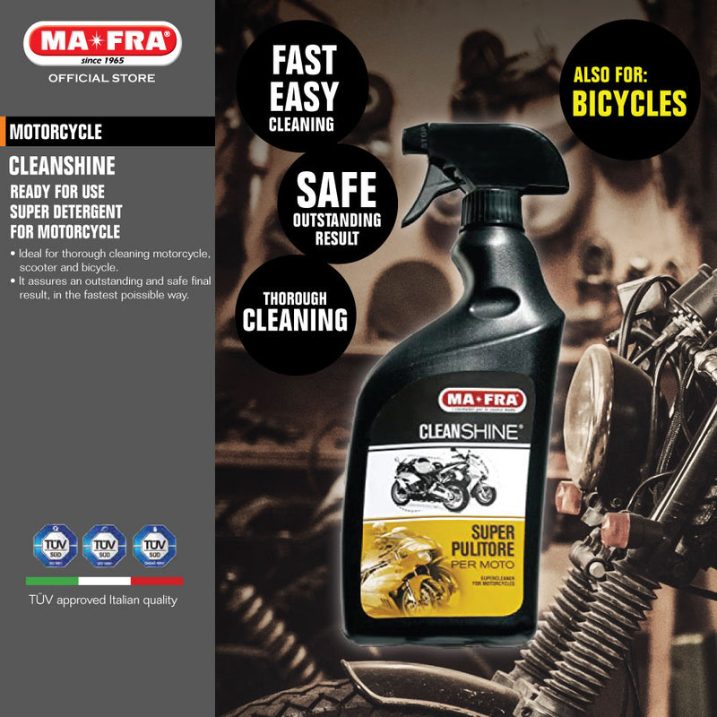 Mafra CleanShine 750ml (Ready to Use Super Detergent for Motorcycle, Clean and Shine) - carwerkz