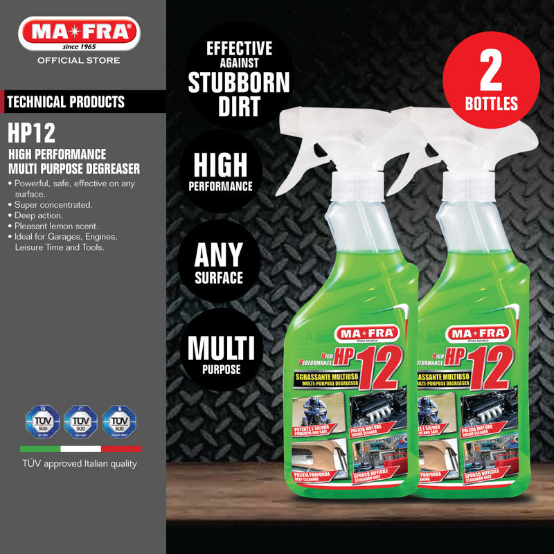 Mafra HP12 High Performance Multi Purpose Degreaser 500ml - mafra sg singapore 2 bottles