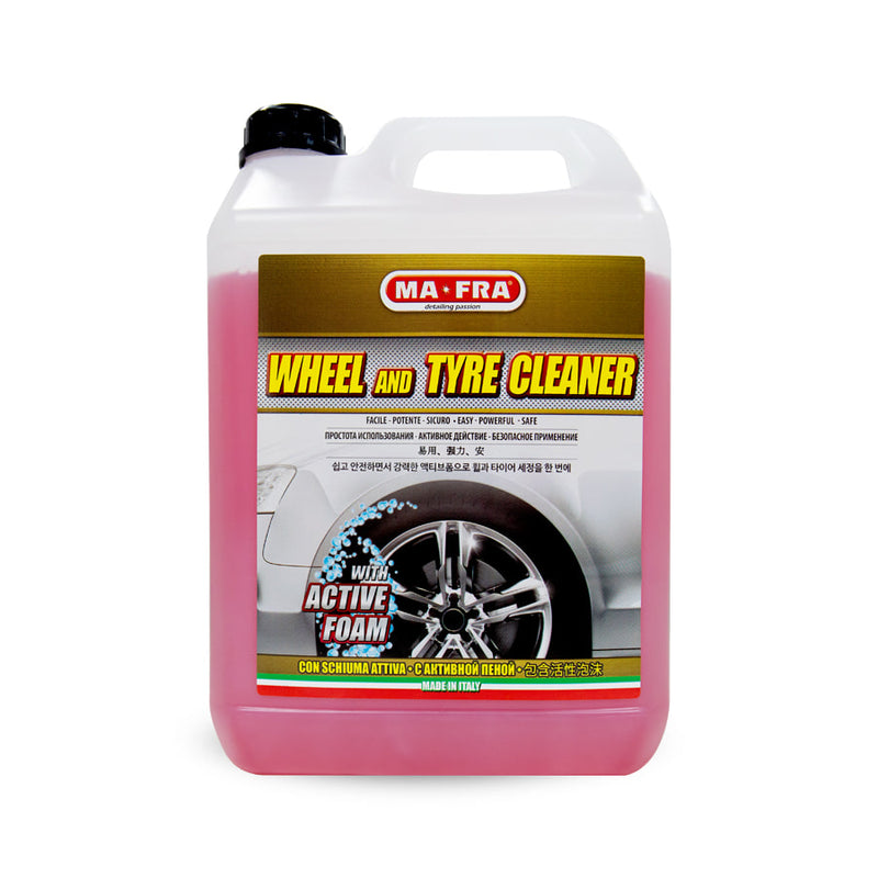 Mafra Wheel and Tyre Cleaner 500ml (2 in 1 Active Foam Deep clean and degrease tyres and rims) detailer range - Mafra Official Store Singapore