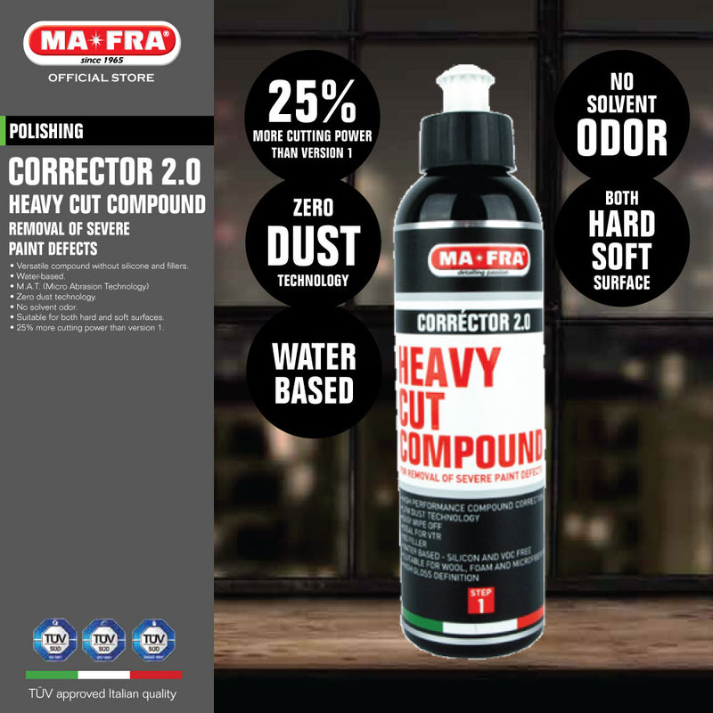 Mafra Corrector 2.0 Heavy cut Compound 250gm - Mafra Official Store Singapore
