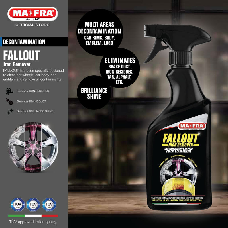 Mafra Fallout Iron Remover Cleaner 500ml (Decontamination cleaning for Car Wheel Rims Body Paintwork Trimmings Emblem) - carwerkz singapore