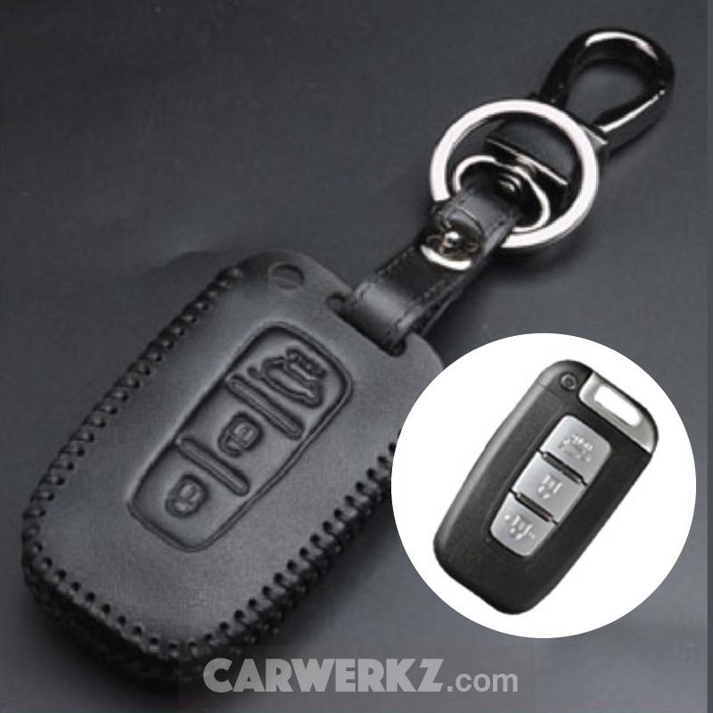 Kia 3 Buttons Classy Range Quality Leather Key Holder (K5)