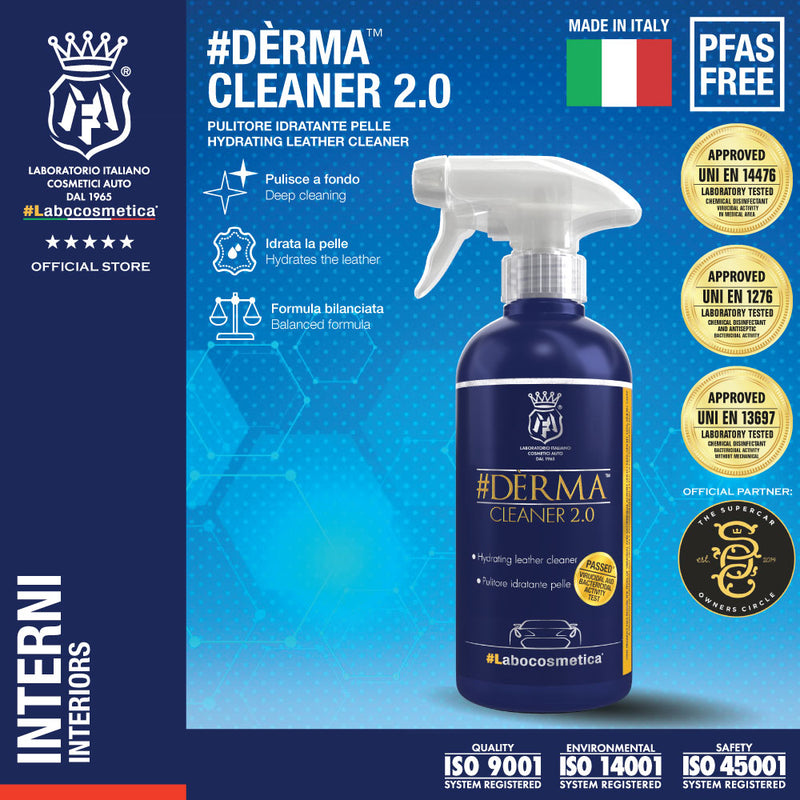LaboCosmetica DERMA CLEANER 2.0 500ml (Hydrating Purifying Sanitise Leather Cleaner)
