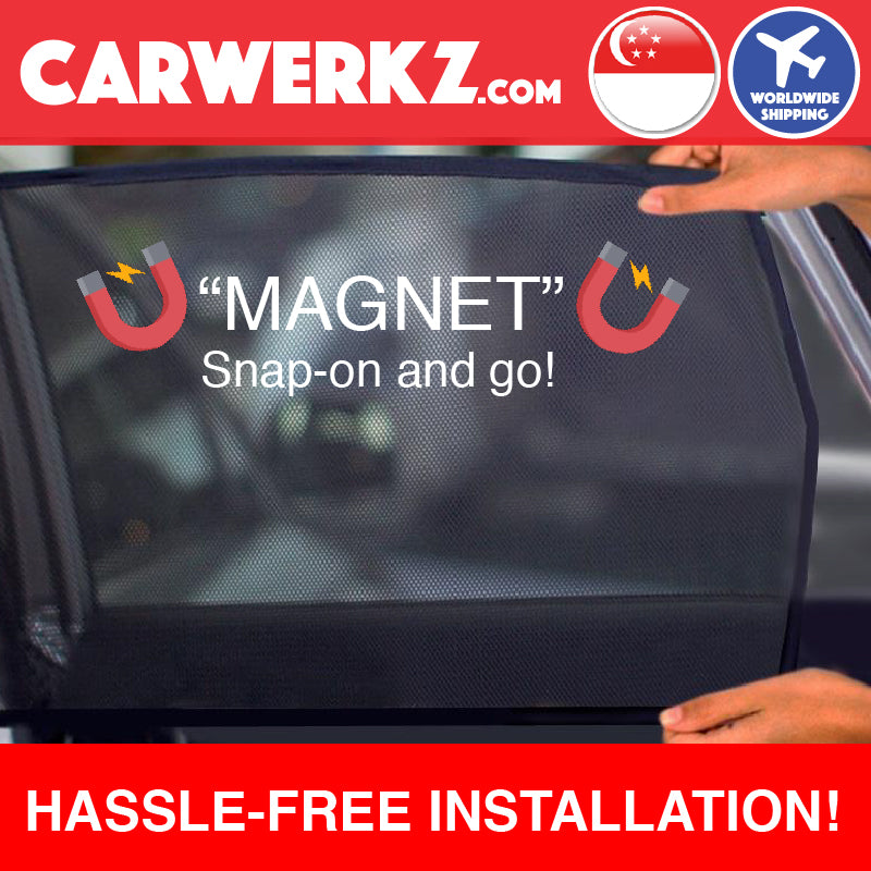 Volkswagen Golf 2012-2019 7th Generation (MK7) Germany Hatchback Customised Car Window Magnetic Sunshades - CarWerkz