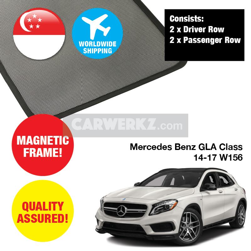 Mercedes Benz GLA Class 2013-2020 1st Generation (X156) Germany Subcompact Crossover Customised Car Window Magnetic Sunshades - CarWerkz