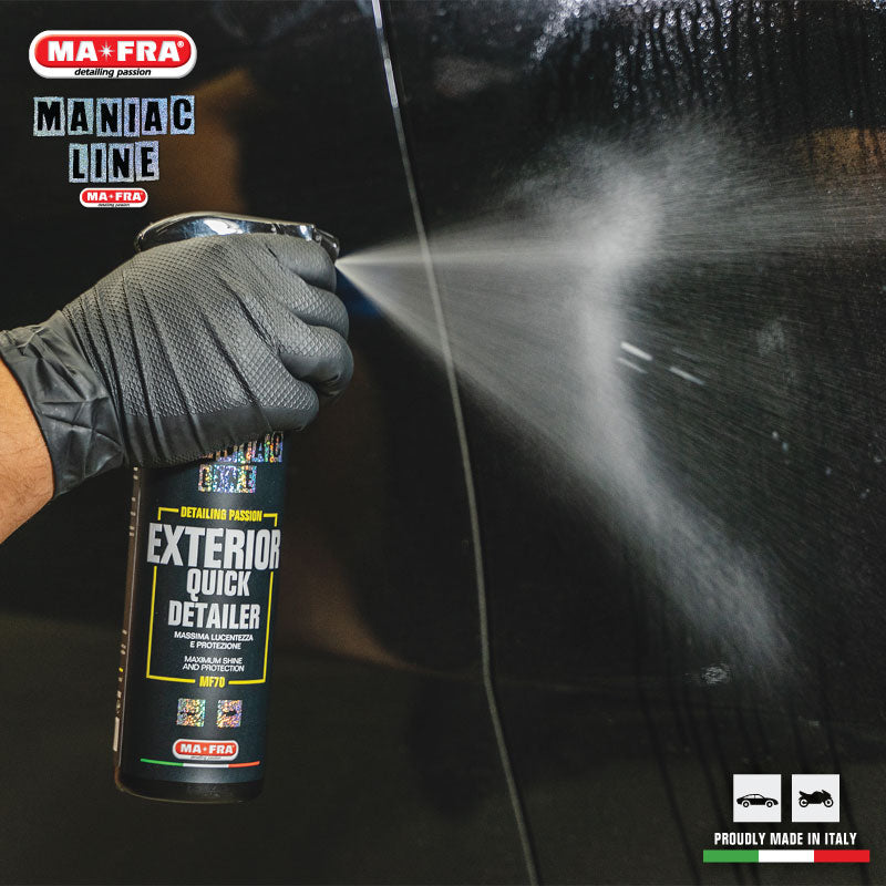 Mafra Maniac Line Exterior Quick Detailer 500ml (Dry Wet Clean Polish Protect car exterior Compatible Safe on Ceramic Coating Nano Coating Wax) - carwerkz singapore sg easy spray on dry cleaning