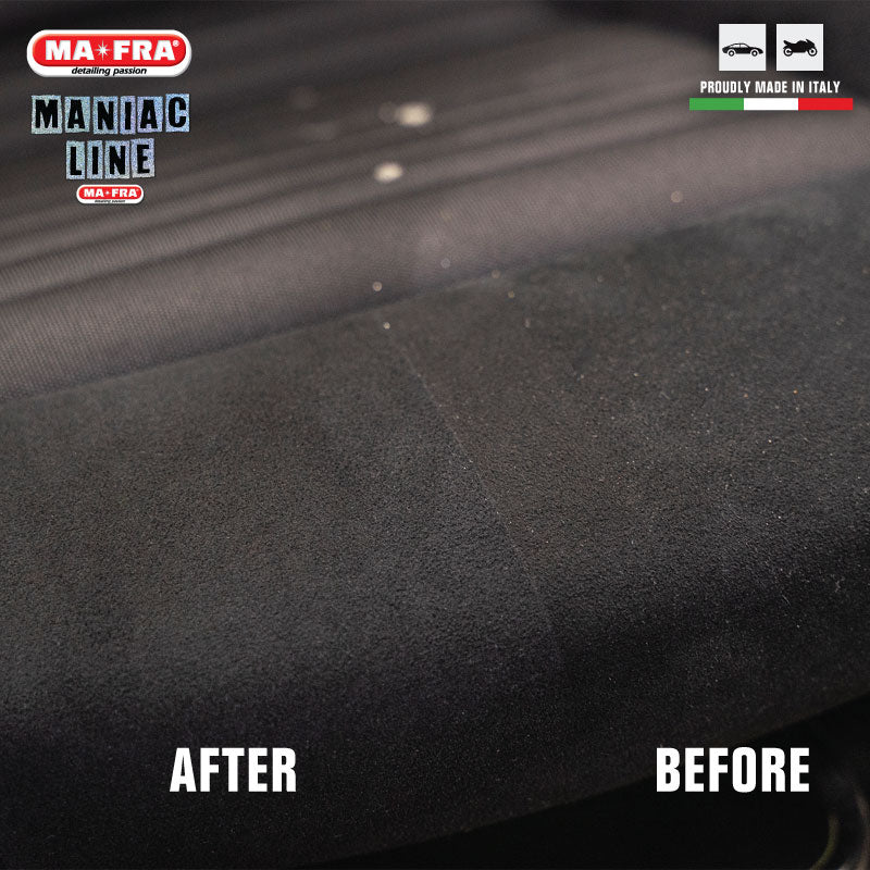 Mafra Maniac Line Alcantara Cleaner (Certified and Approved by Official Alcantara) - carwerkz singapore sg spray on alcantara before and after