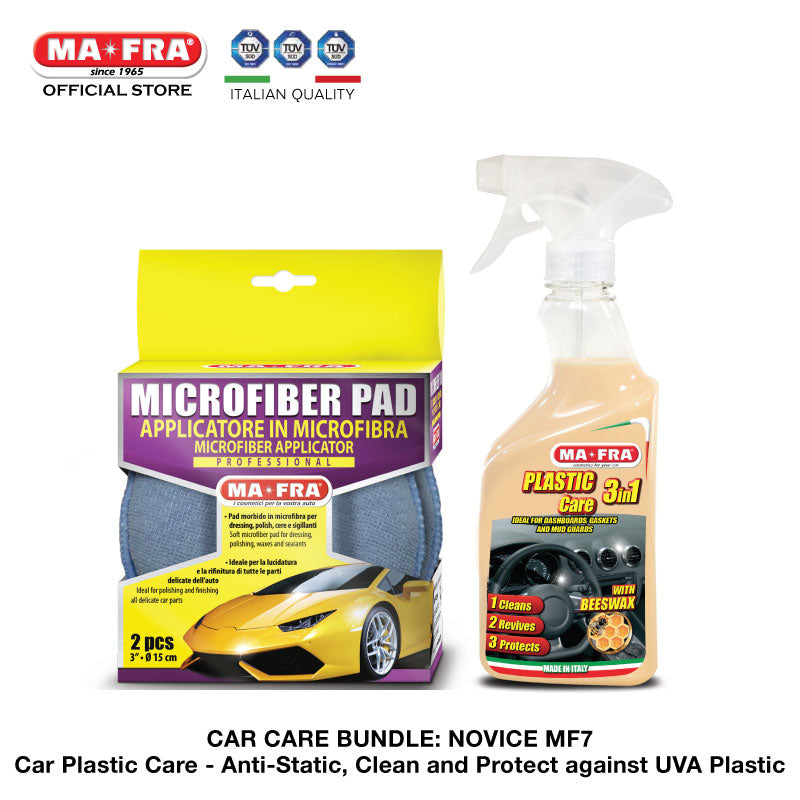 BUNDLE: Mafra Car Care Package (Novice Basic MF7) Car Plastic Care - Anti-Static, Clean and Protect against UVA Plastic - carwerkz sg singapore
