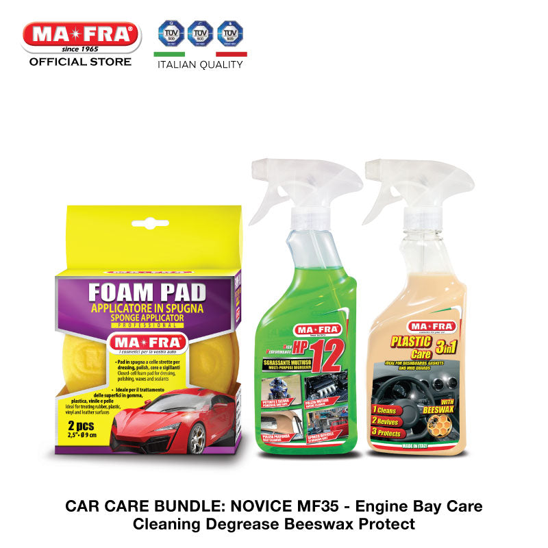 BUNDLE: Mafra Car Care Package (Novice Intermediate MF35) Car Engine Care - Cleaning Degrease Beeswax Protect - Mafra Official Store SG Singapore