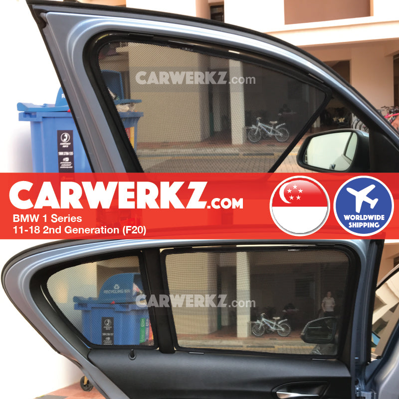 BMW 1 Series 2011-2019 2nd Generation (F20) Customised Luxury German Hatchback Car Window Magnetic Sunshades - CarWerkz