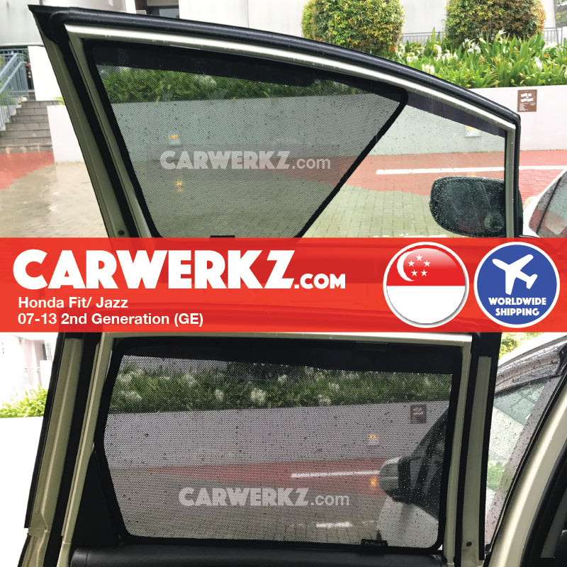Honda Fit Jazz 2007-2014 2nd Generation (GE) Japan Hatchback Customised Car Window Magnetic Sunshades - CarWerkz