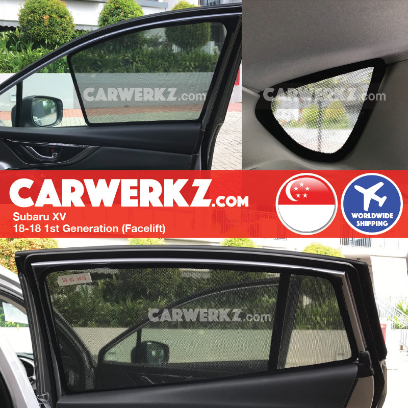 Subaru XV Crosstrek 2018-2020 2nd Generation Japan Crossover Customised SUV Window Magnetic Sunshades - CarWerkz