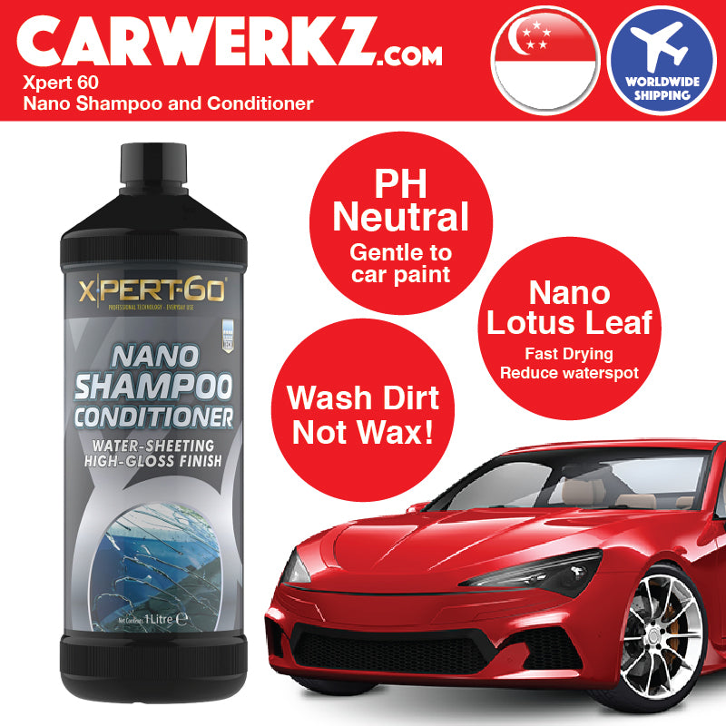 XPERT 60 Nano Shampoo & Conditioner 1 Litre - CarWerkz