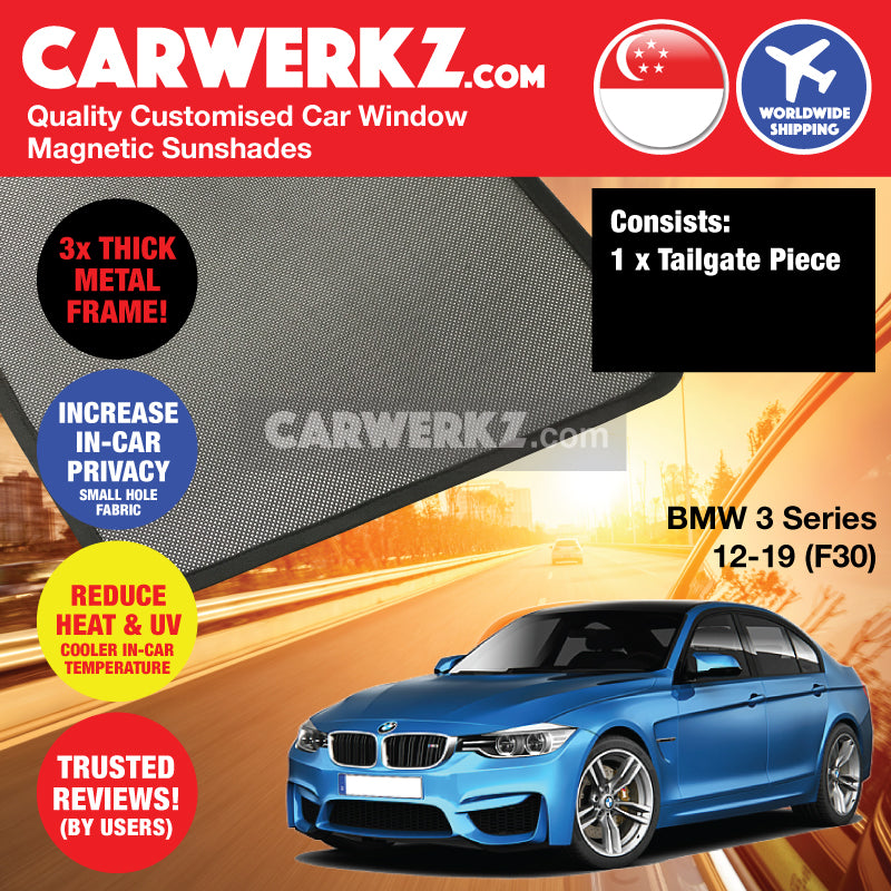 BMW 3 Series 2011-2019 6th Generation (F30) Customised Luxury Germany Sedan Car Window Magnetic Sunshades