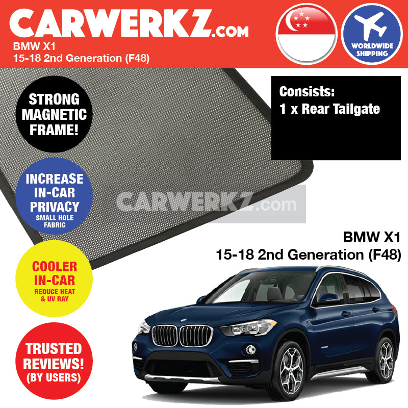 BMW X1 2015-2020 2nd Generation (F48) Customised Luxury Germany Compact SUV Car Window Magnetic Sunshades