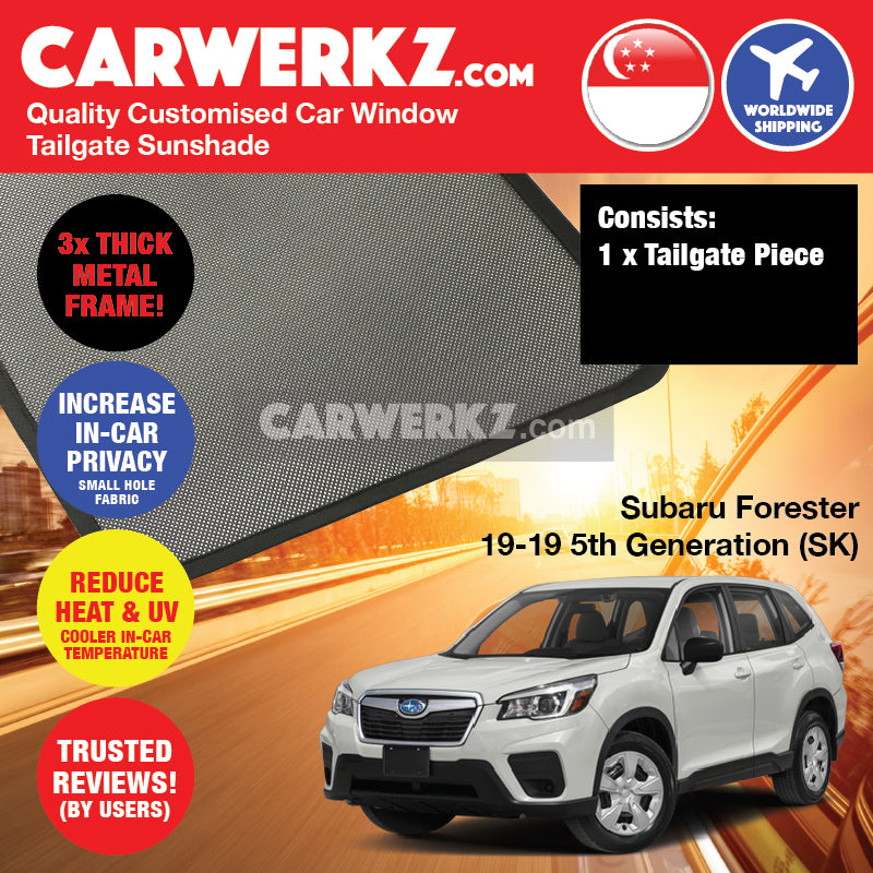 Subaru Forester 2019-2020 5th Generation (SK) Japanese Subcompact Crossover SUV Customised SUV Window Magnetic Sunshades
